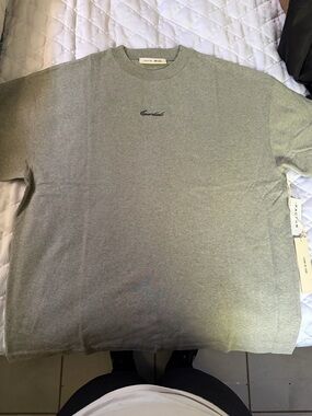 Essentials Concrete Heather Grey Crewneck Tee